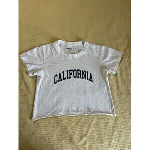Audrey 3+1 Tee Shirt Size S/M Graphic California Crop